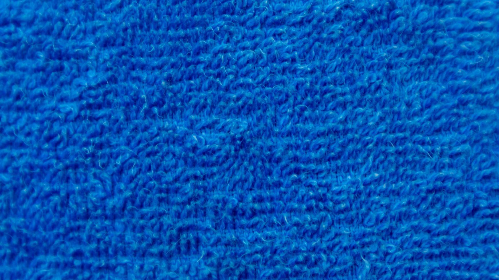 Blue towel texture as a background photo