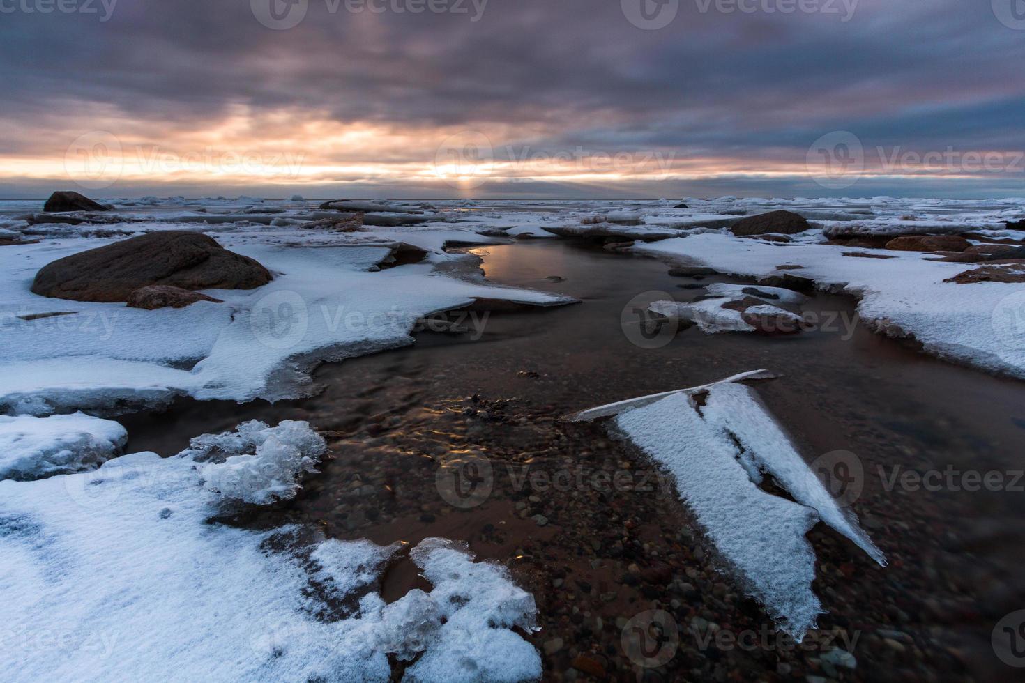 Ice Drifts in the Baltic Sea photo