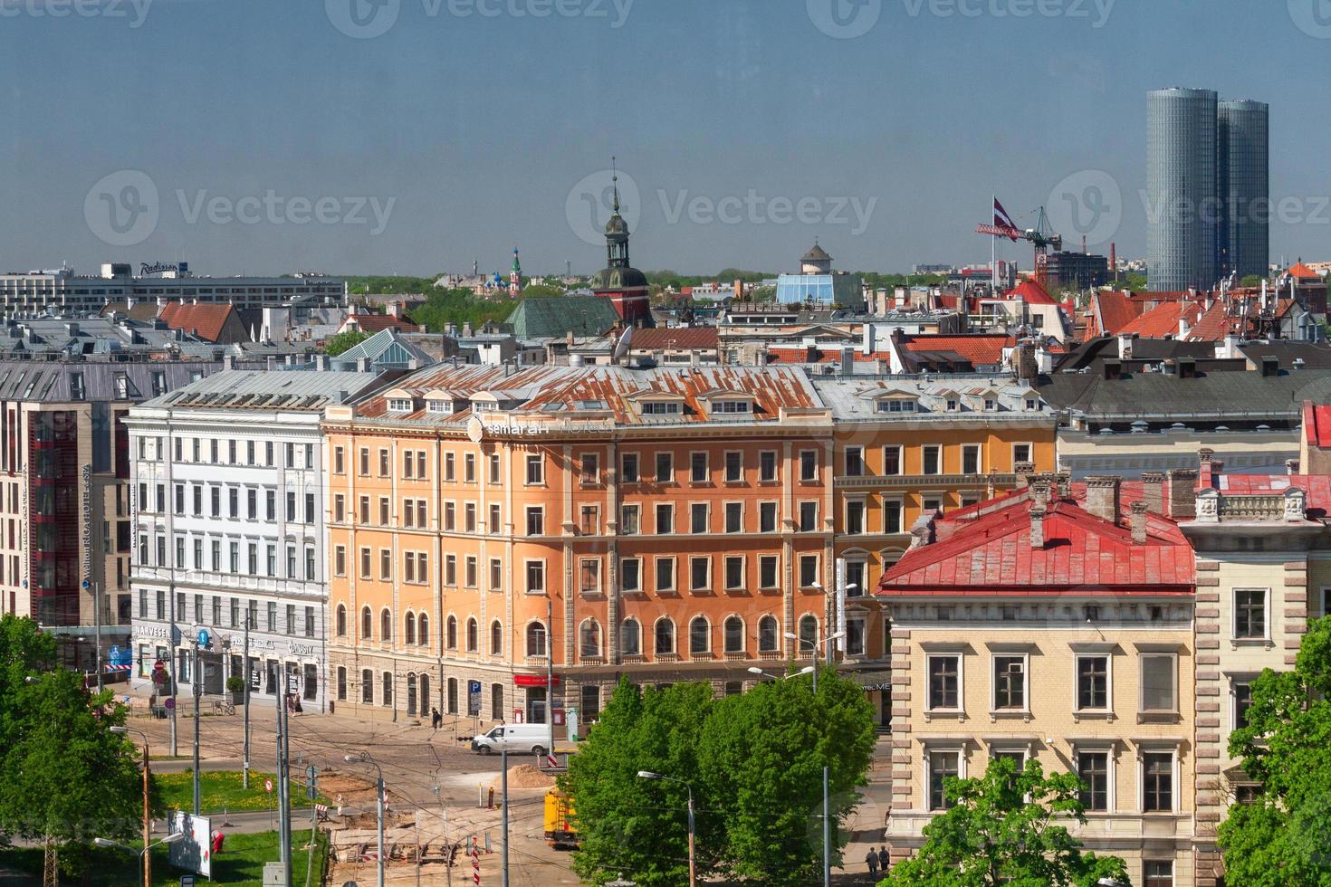 riga desde arriba en el verano foto