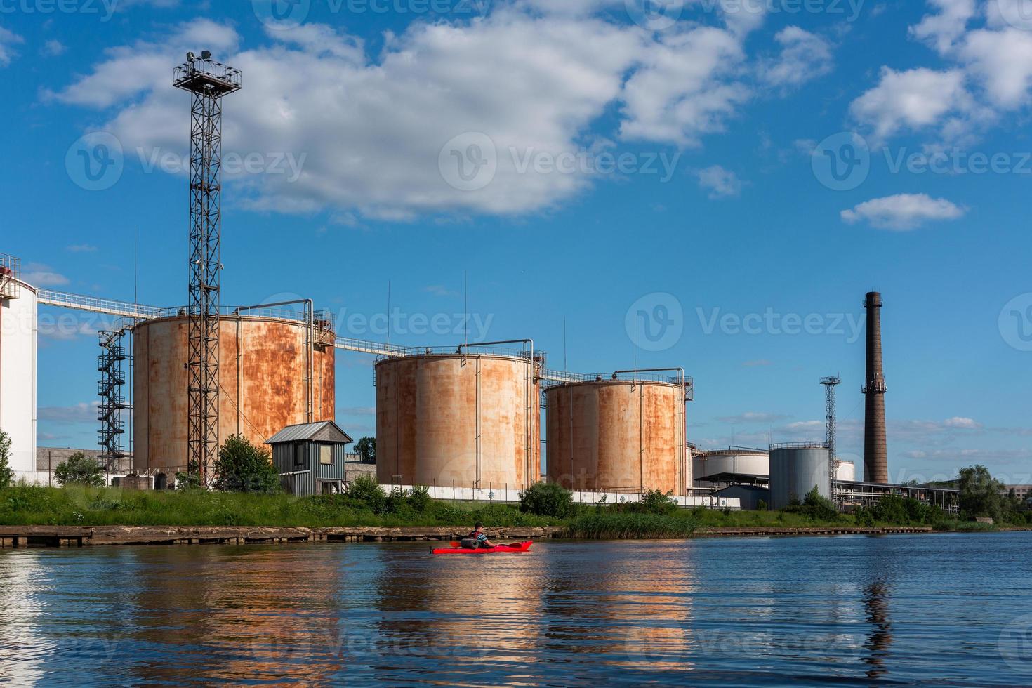 Views of the surroundings of Riga from Daugava photo