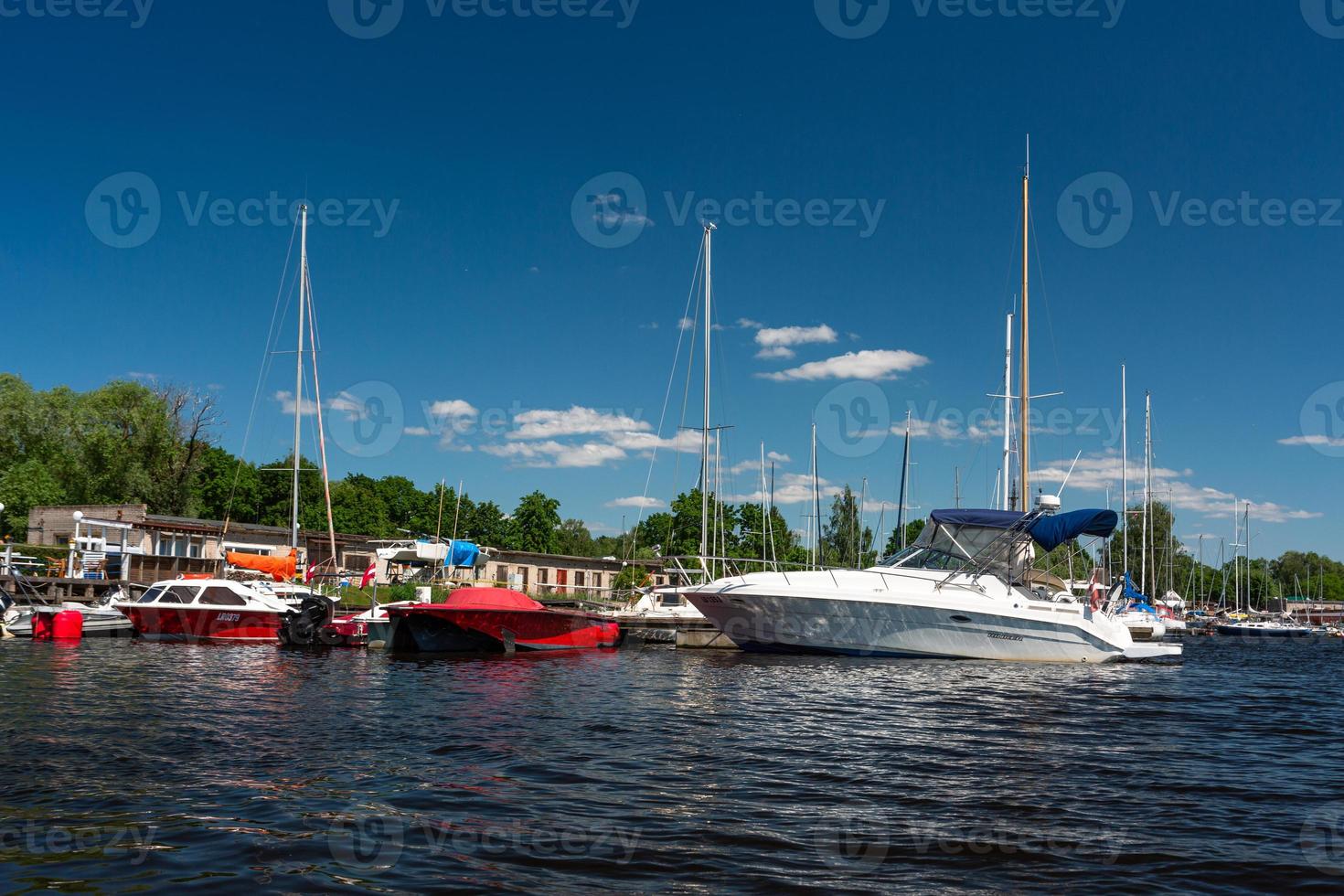 Views of the surroundings of Riga from Daugava photo