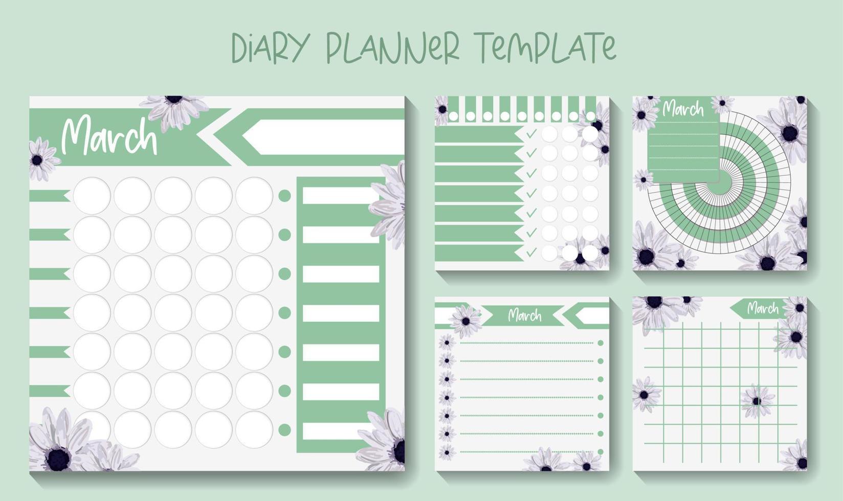 Minimalist planners. Bullet Journal. Cute and simple printable to 