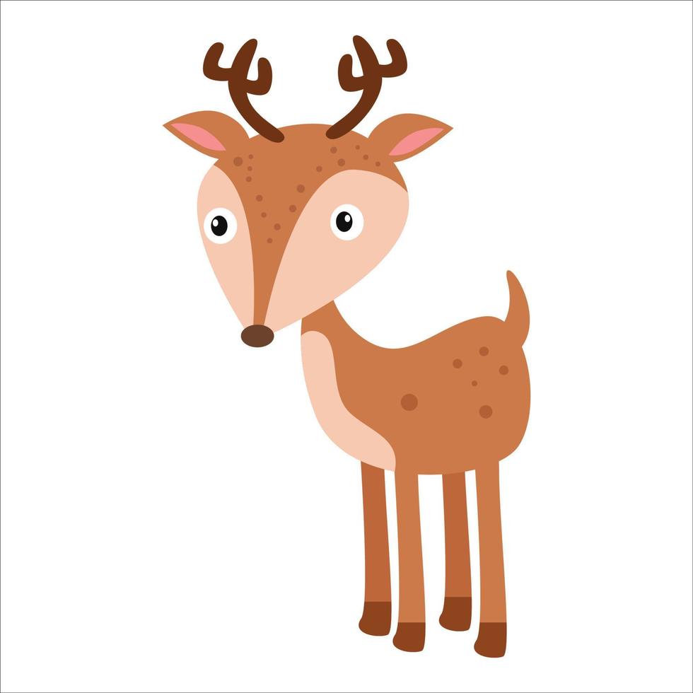 illustrations, graphic designs, vectors, characters, and cartoons cute deer. vector