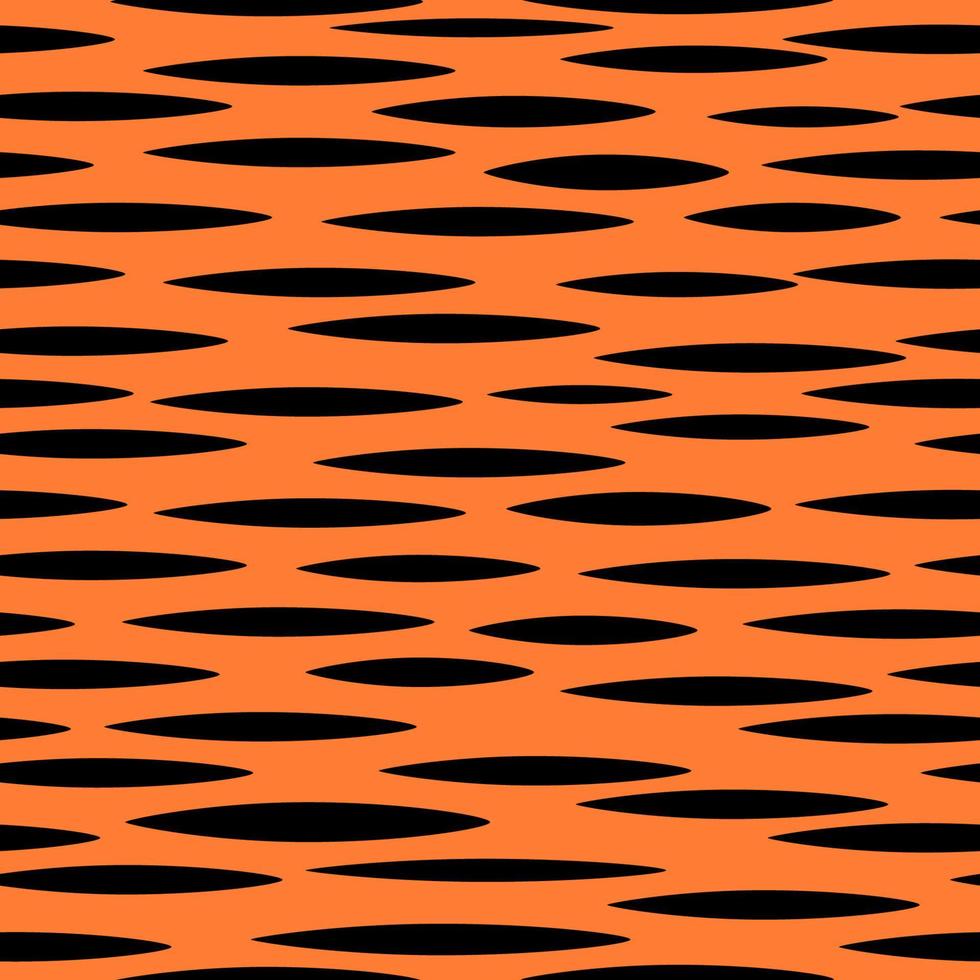 Yellow tiger skin seamless pattern background. Vector illustration in cartoon flat style.