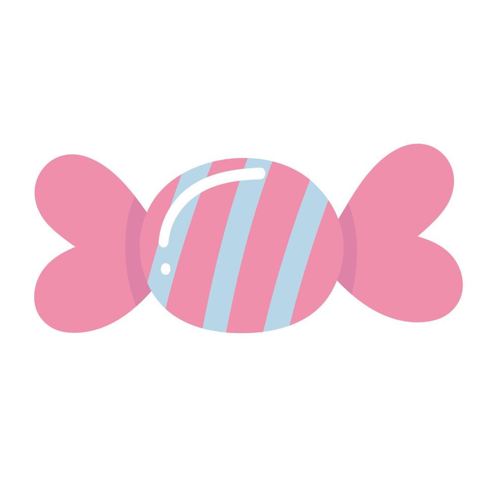 Doodle clipart sweet candy wrapped vector
