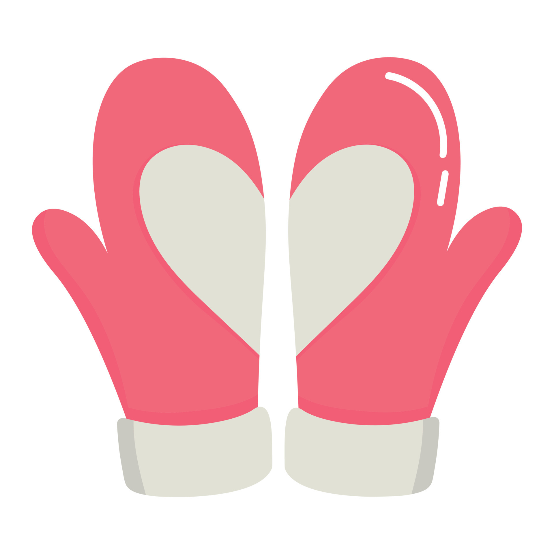 Doodle clipart paired mittens with hearts 17104640 Vector Art at Vecteezy