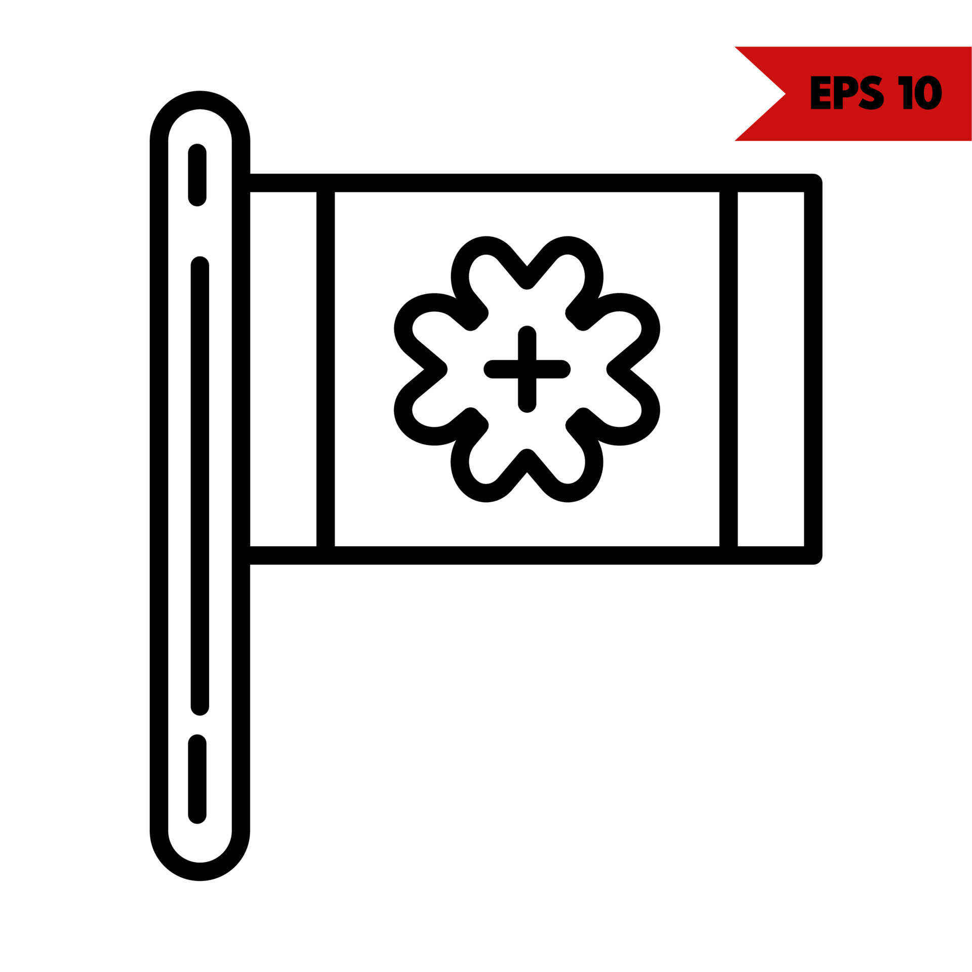 Illustration of flag line icon 17105639 Vector Art at Vecteezy