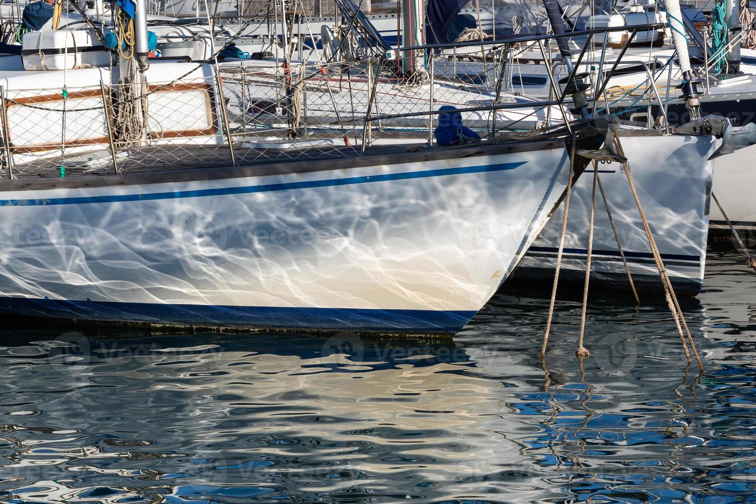 marina in barcelona on a sunny day photo