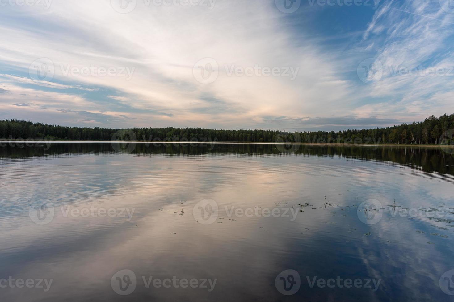 Latvian lake landscapes in summer photo