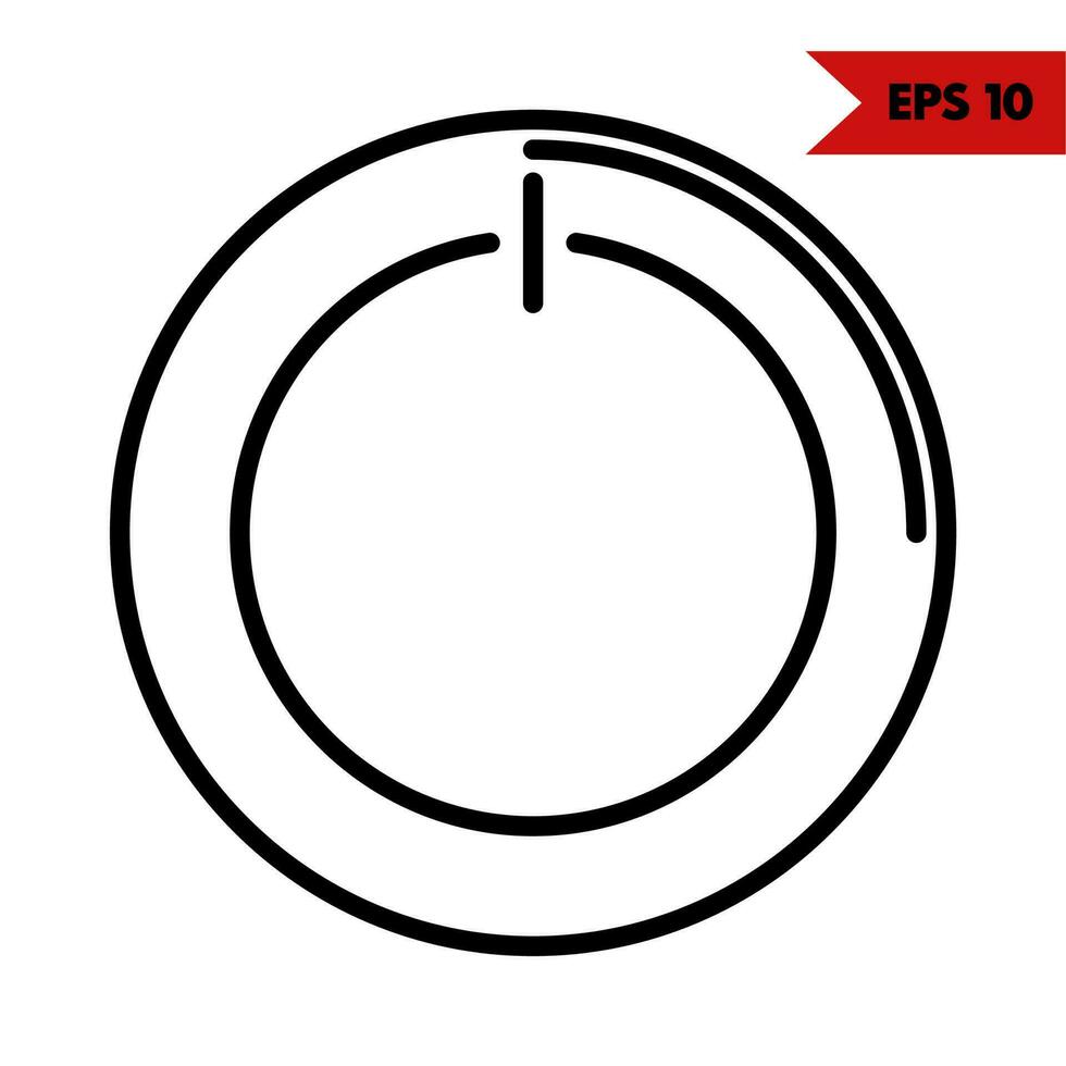 Illustration of on off button line icon 17106549 Vector Art at Vecteezy