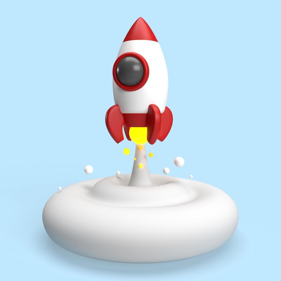 Rocket 3D render photo