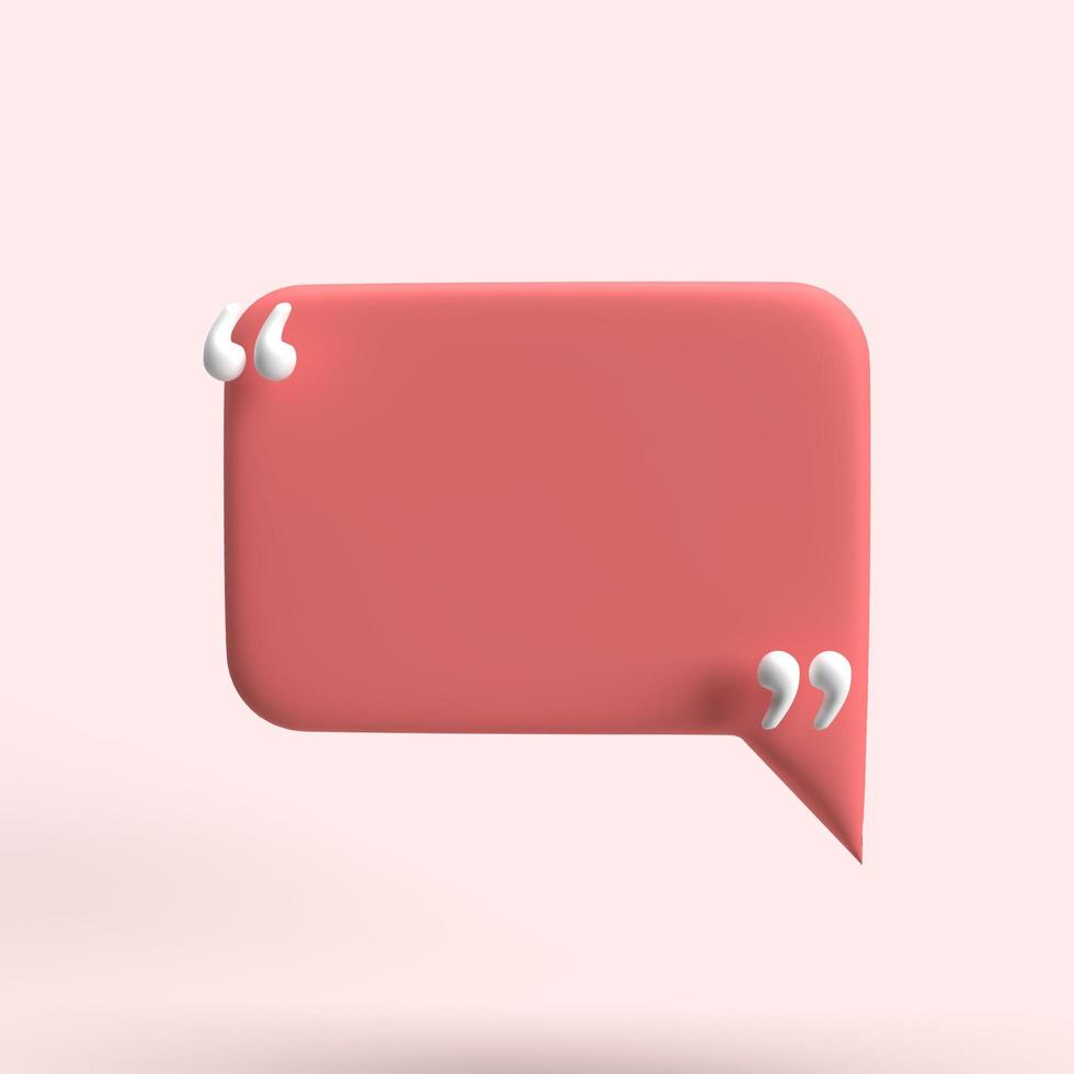 3D Chat Bubbles Minimal Concept of Social Media Messages 3D Illustrations photo