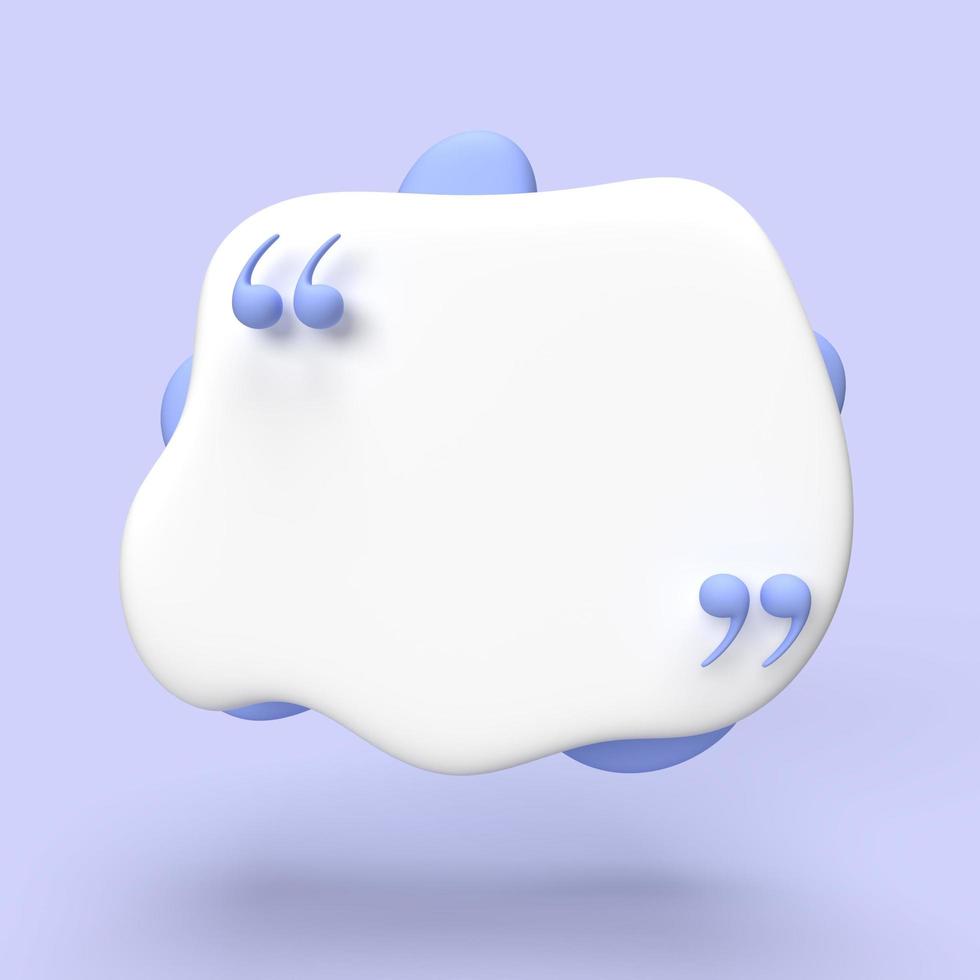 speech bubble 3D render minimal concept photo