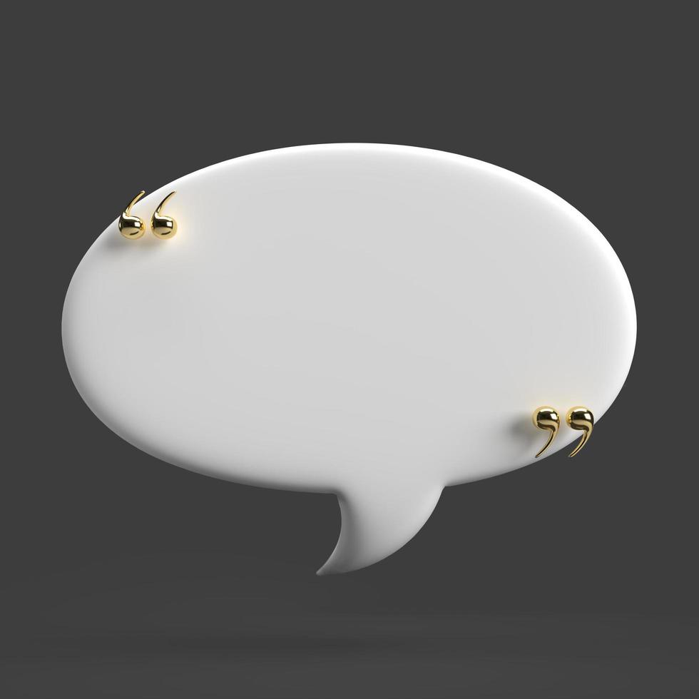 speech bubble 3D render minimal concept photo