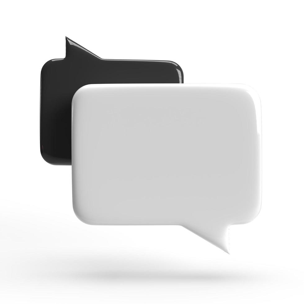 speech bubble 3D render minimal concept photo