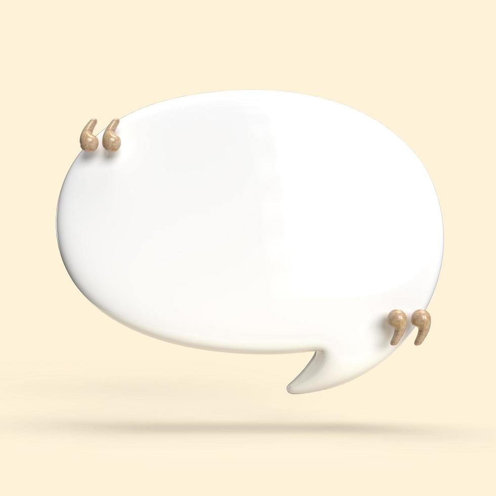 speech bubble 3D render minimal concept photo