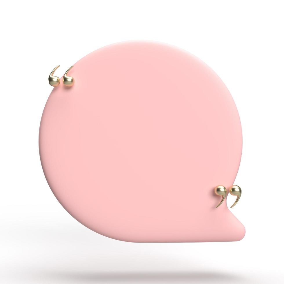 speech bubble 3D render minimal concept photo