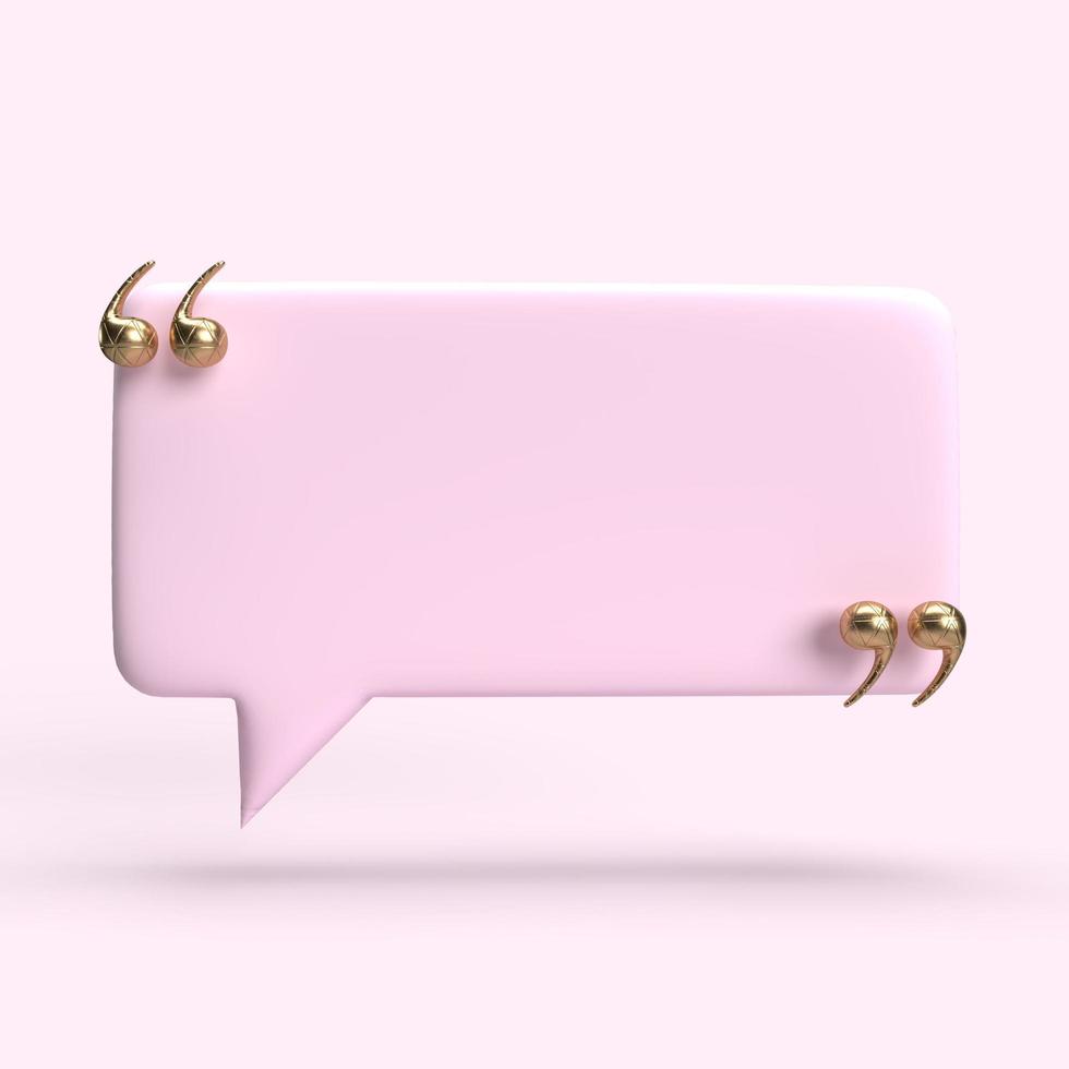 speech bubble 3D render minimal concept photo