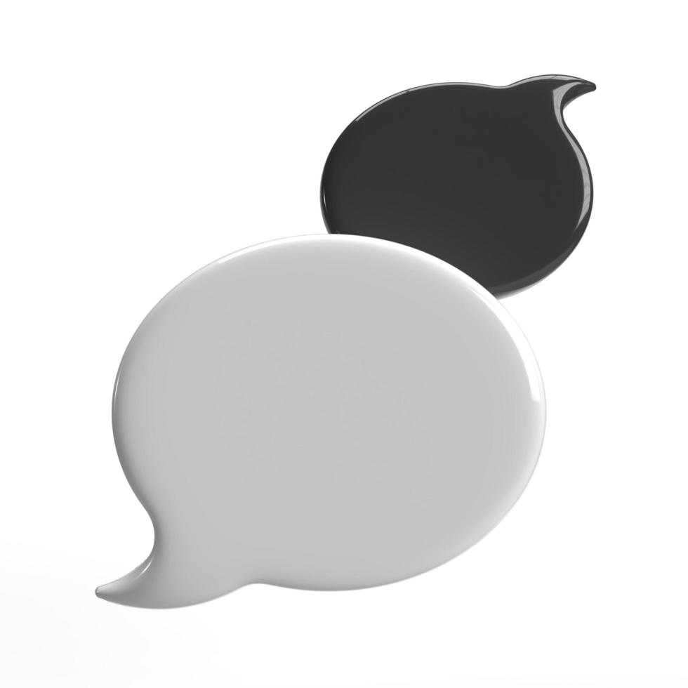 speech bubble 3D render minimal concept photo