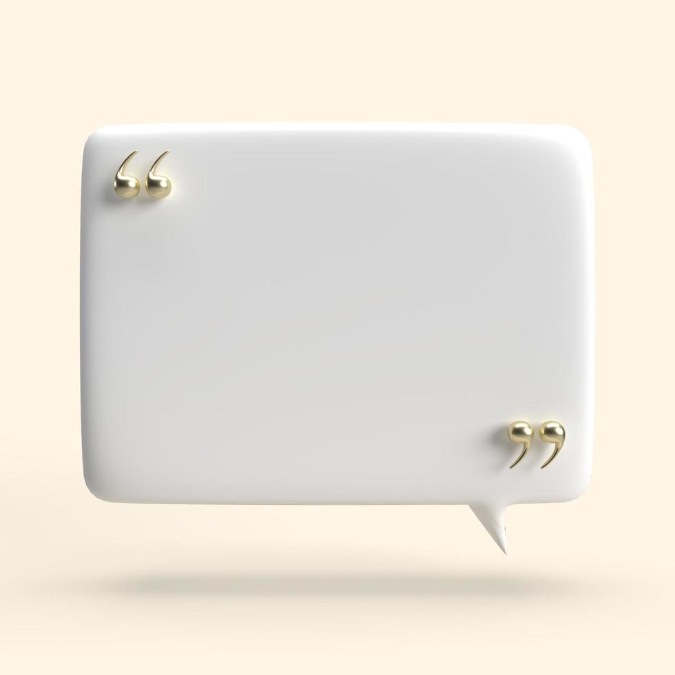 speech bubble 3D render minimal concept photo