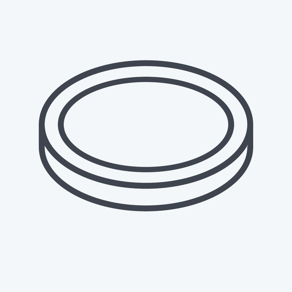 Icon Lens Filter. related to Photography symbol. line style. simple design editable. simple illustration vector