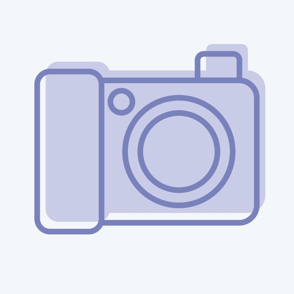 Icon Digital Camera. related to Photography symbol. two tone style. simple design editable. simple illustration vector