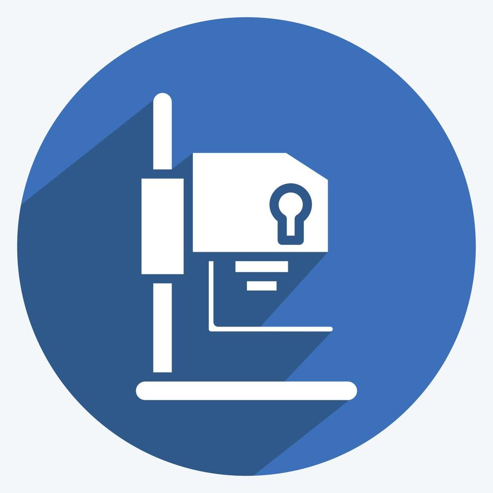 Icon Darkroom Equipment. related to Photography symbol. long shadow style. simple design editable. simple illustration vector