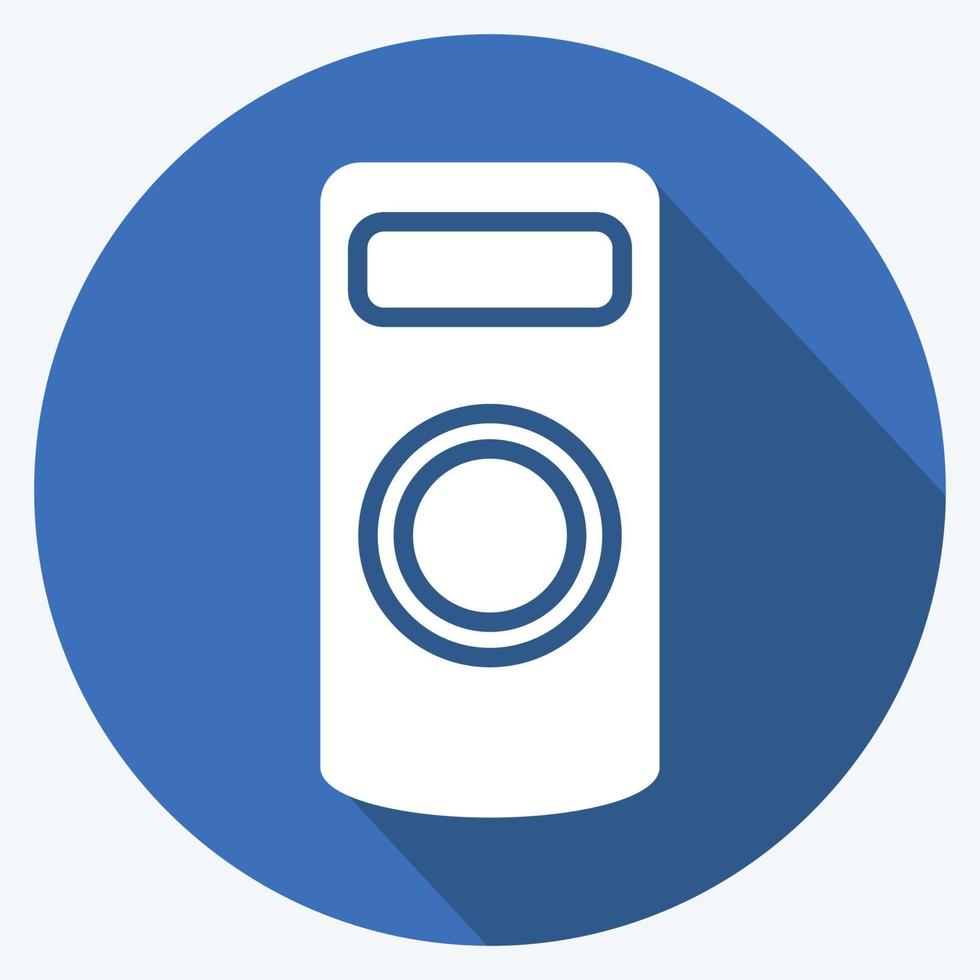 Icon Camera Remote Control. related to Photography symbol. long shadow style. simple design editable. simple illustration vector