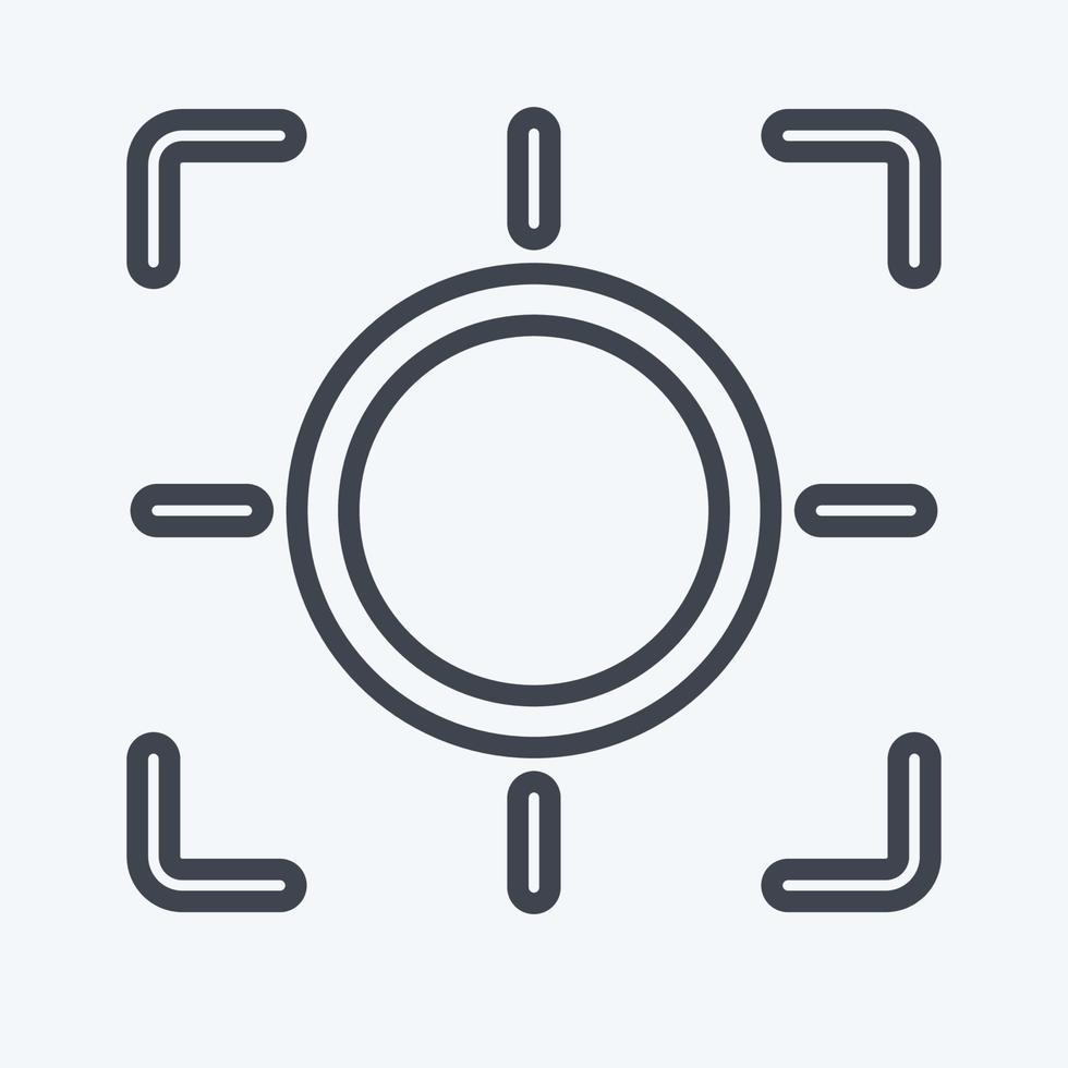 Icon Zoom. related to Photography symbol. line style. simple design editable. simple illustration vector
