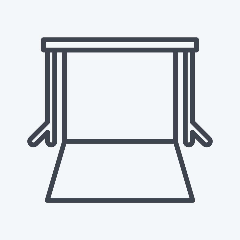 Icon Background Supports. related to Photography symbol. line style. simple design editable. simple illustration vector