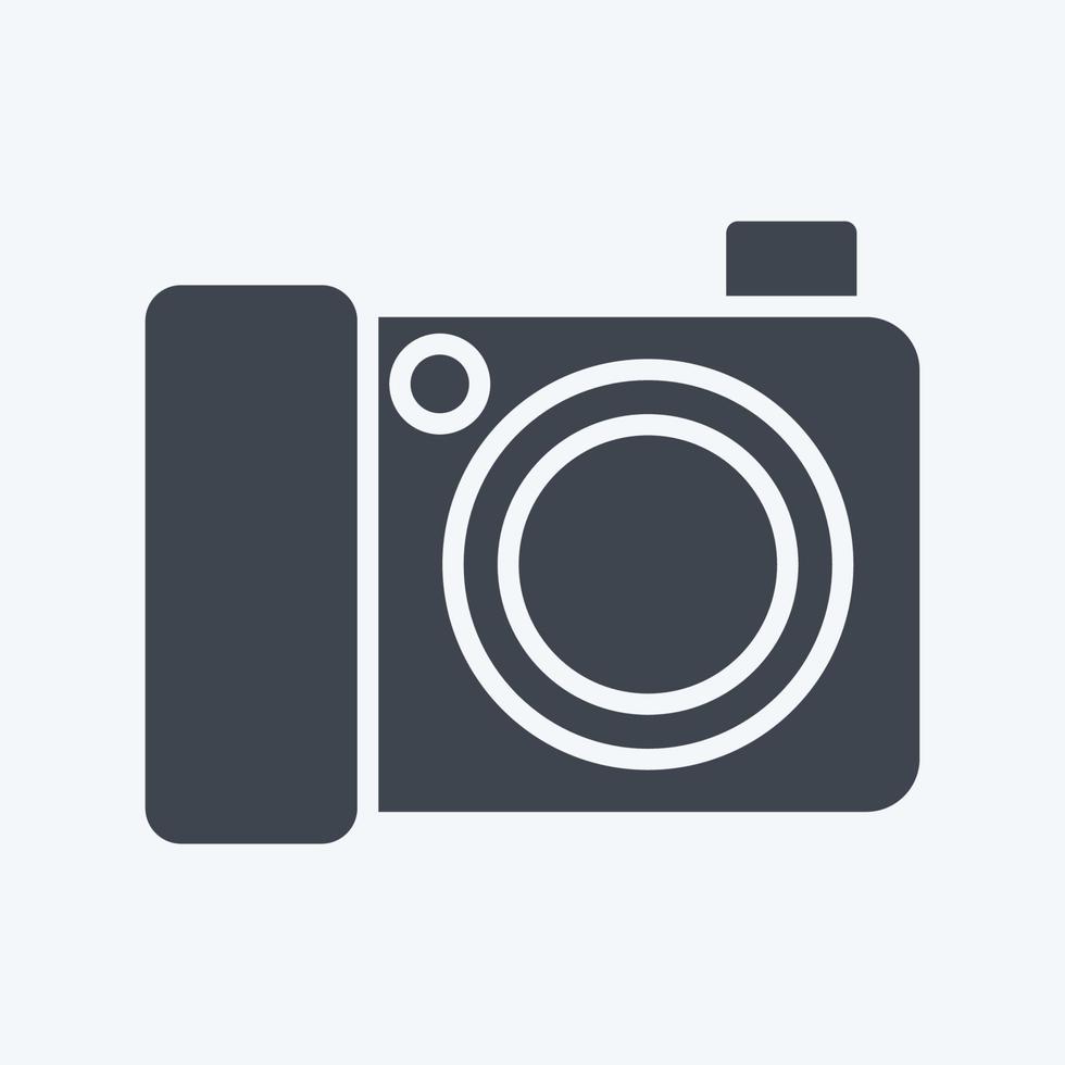 Icon Digital Camera. related to Photography symbol. glyph style. simple design editable. simple illustration vector