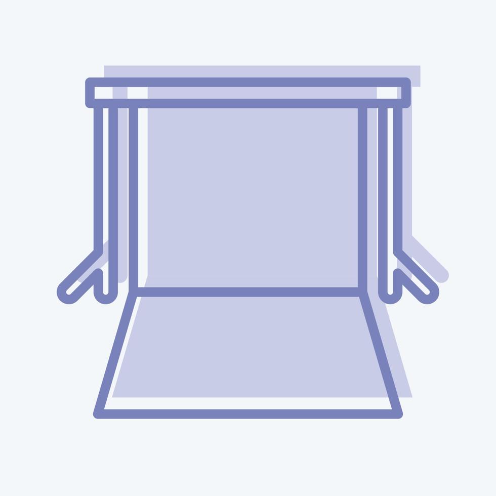 Icon Background Supports. related to Photography symbol. two tone style. simple design editable. simple illustration vector