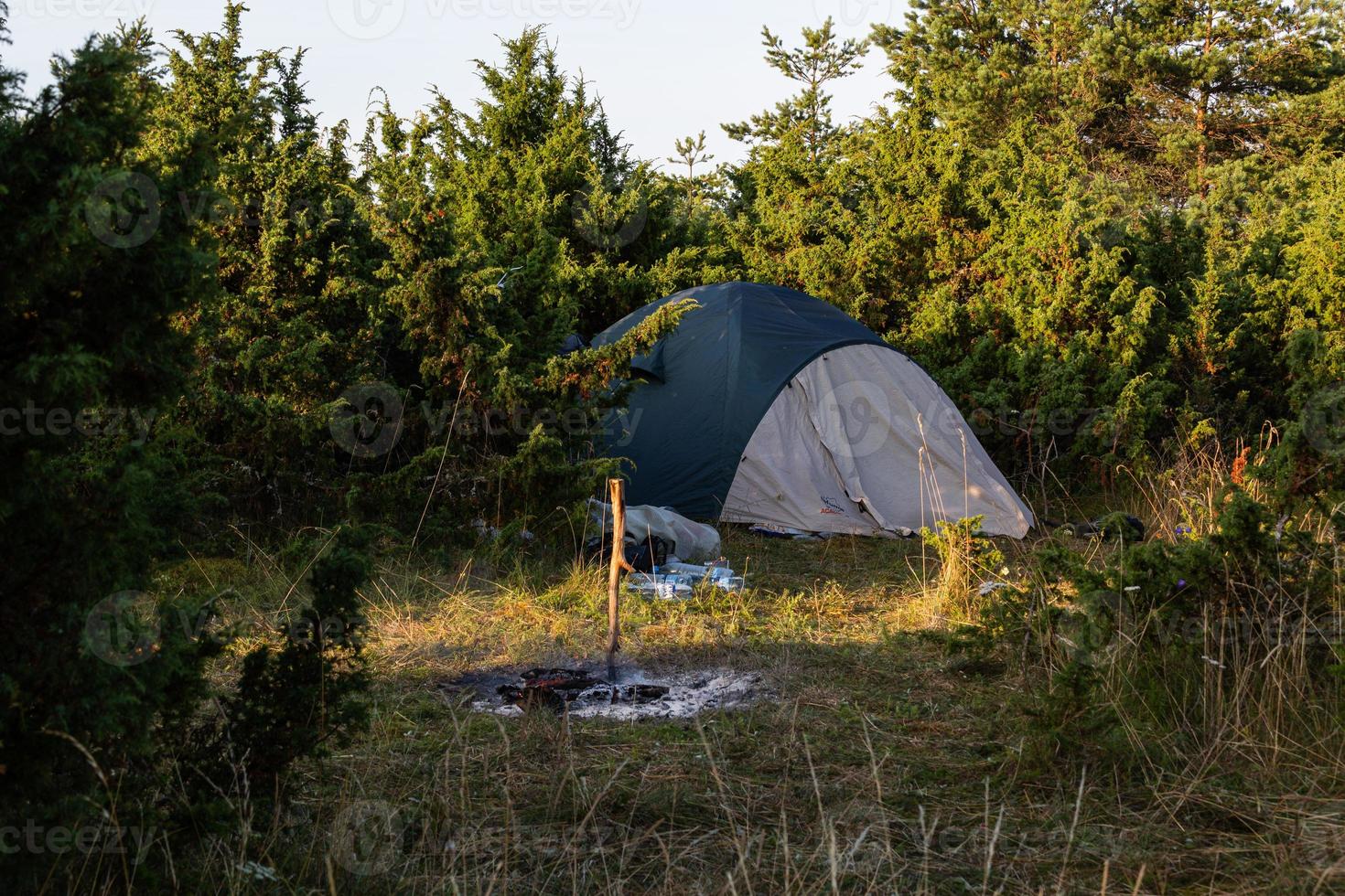 Camping with Campfire photo