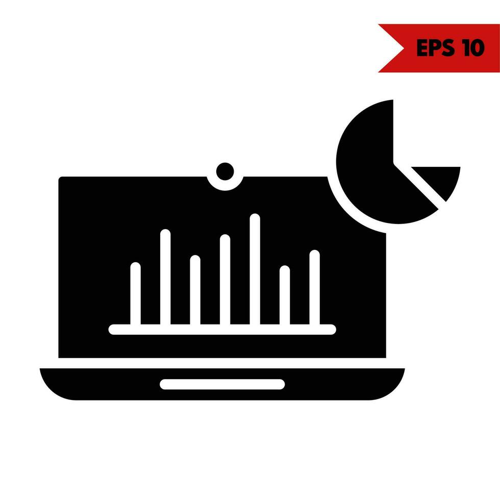 Illustration of statistics line icon vector