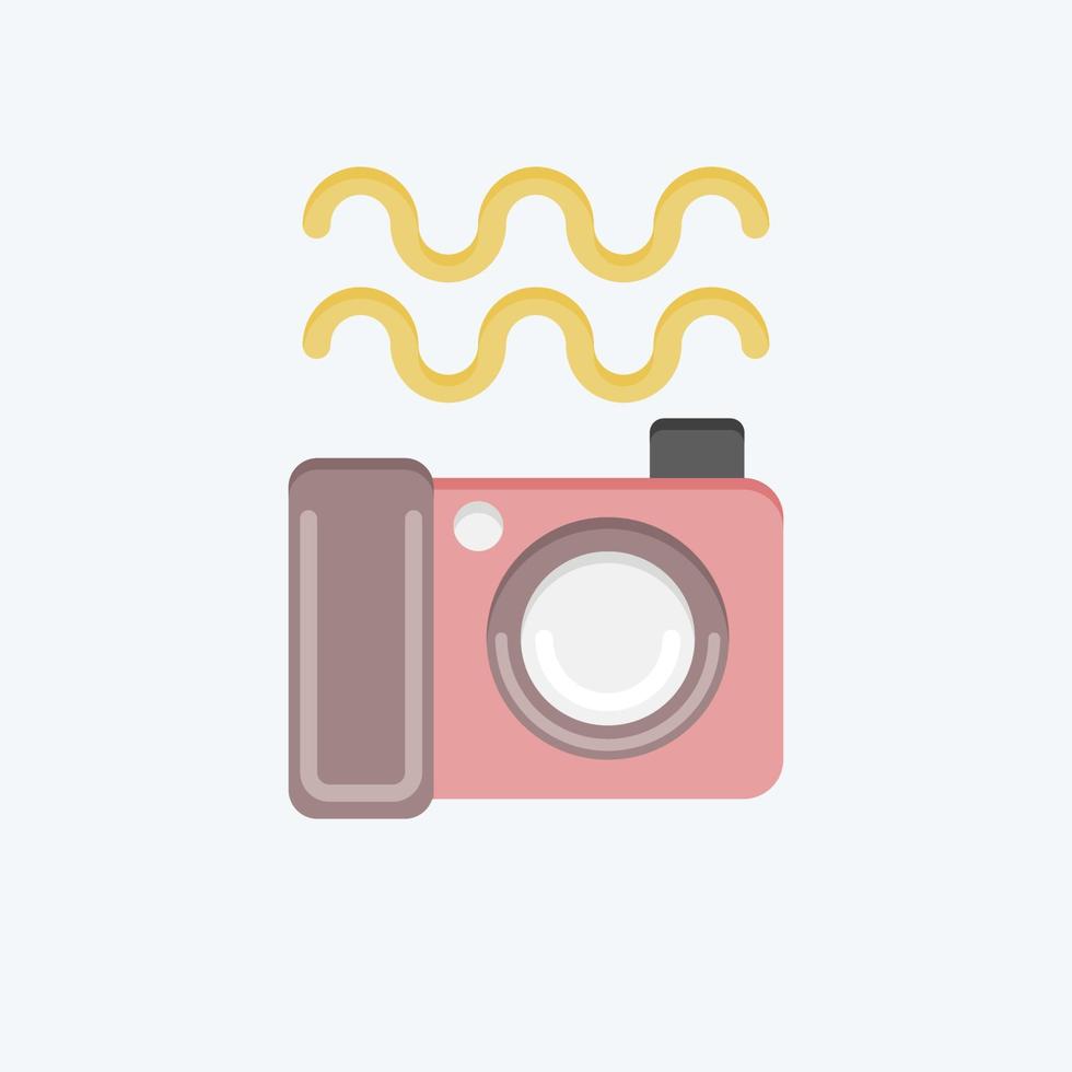 Icon Underwater Photography. related to Photography symbol. flat style. simple design editable. simple illustration vector