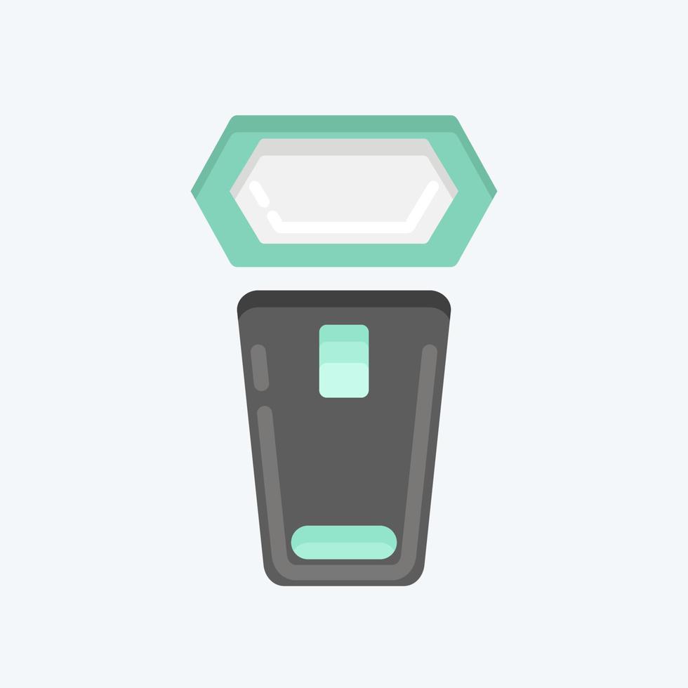 Icon On Camera Lighting. related to Photography symbol. flat style. simple design editable. simple illustration vector