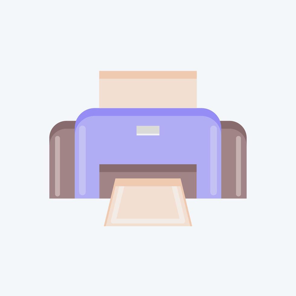 Icon Photo Printer. related to Photography symbol. flat style. simple design editable. simple illustration vector