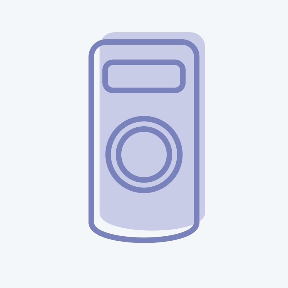 control remoto de la cámara de icono. relacionado con el símbolo de la fotografía. estilo de dos tonos. diseño simple editable. ilustración sencilla vector