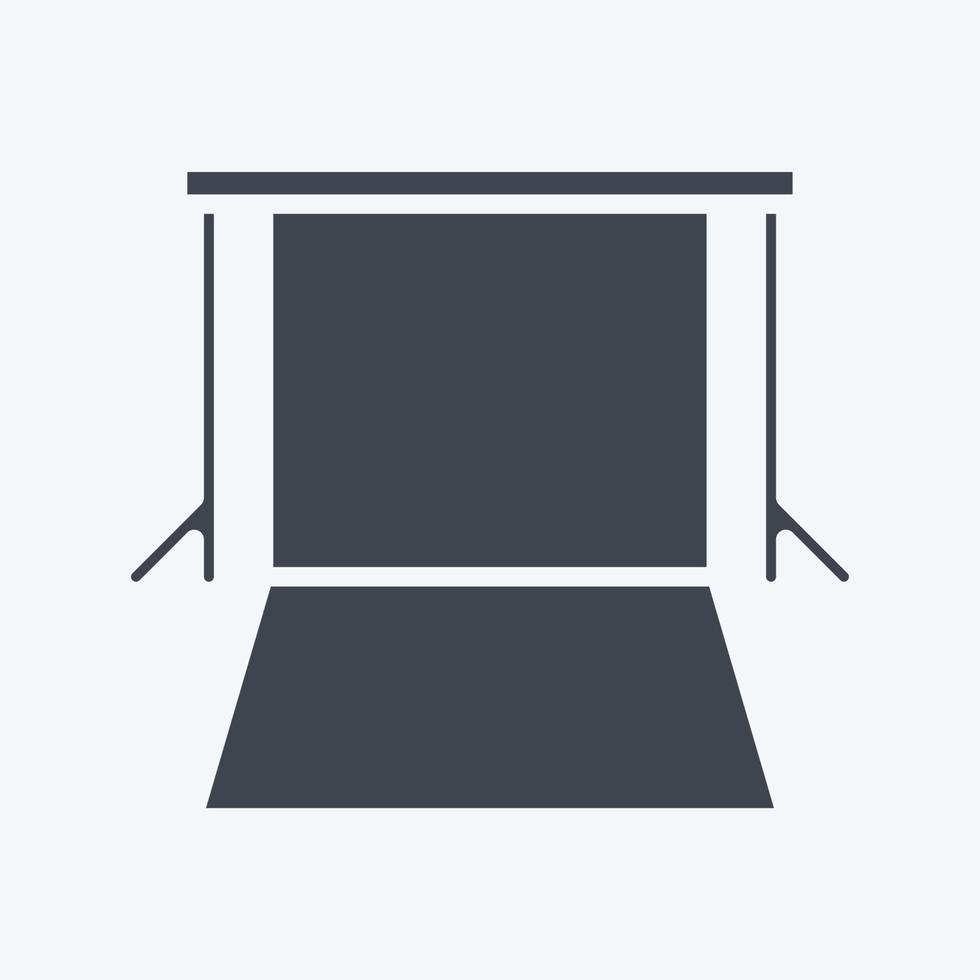Icon Background Supports. related to Photography symbol. glyph style. simple design editable. simple illustration vector