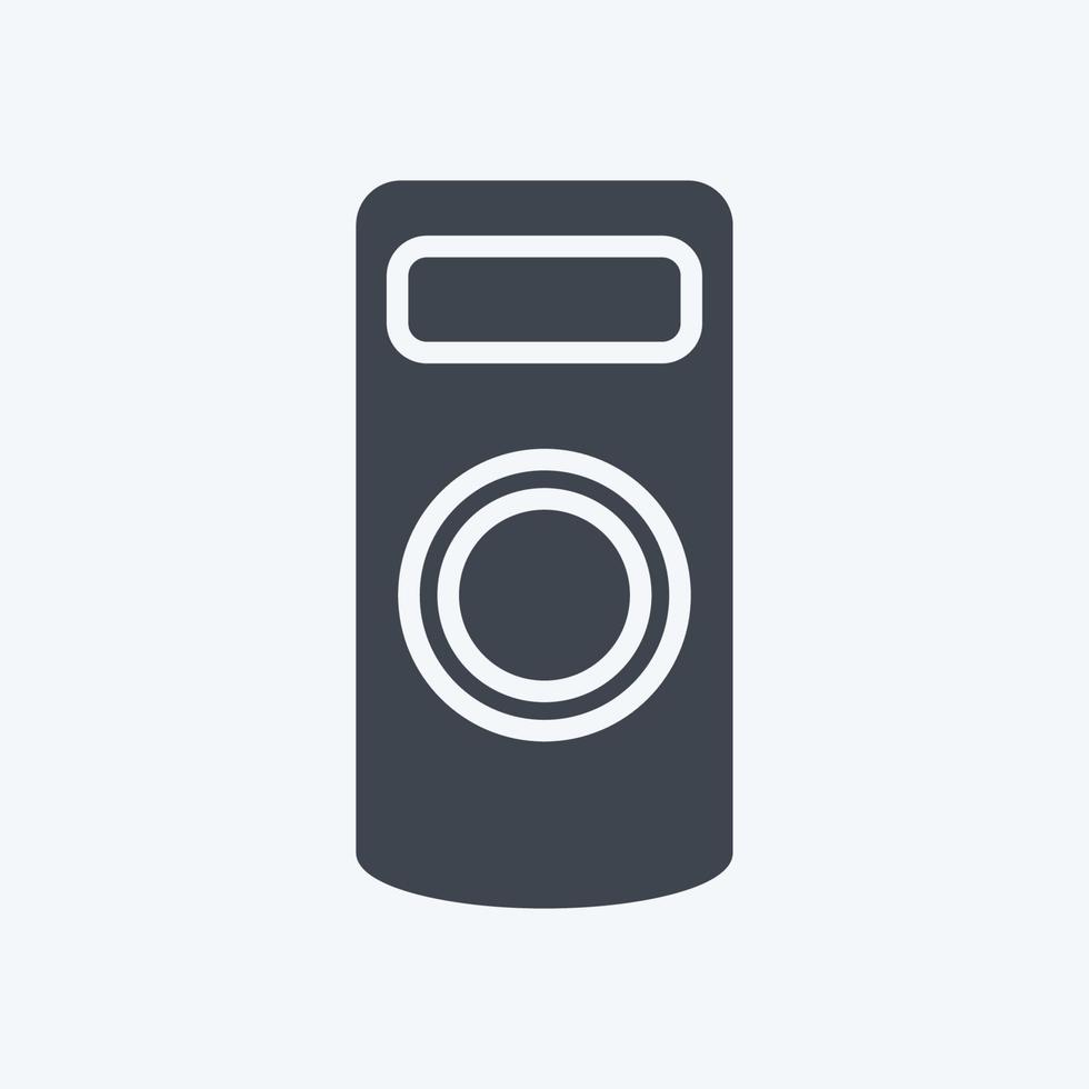 control remoto de la cámara de icono. relacionado con el símbolo de la fotografía. estilo de glifo. diseño simple editable. ilustración sencilla vector