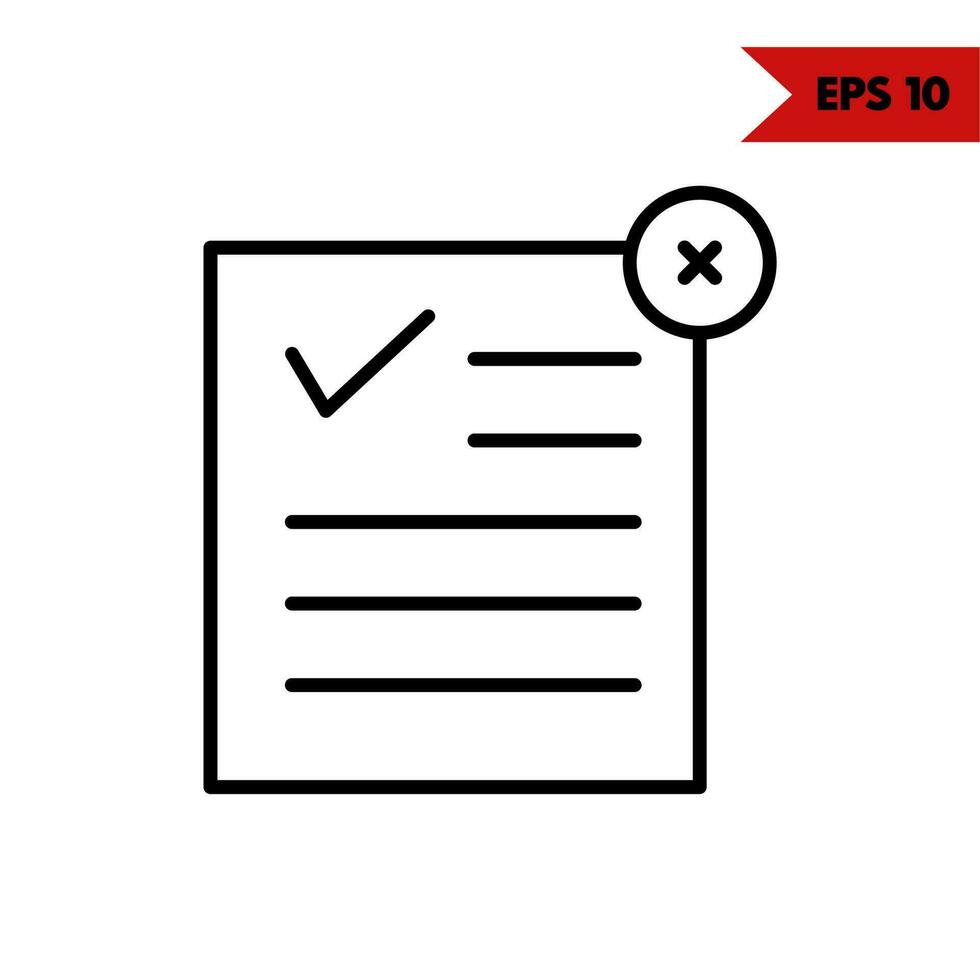 illustration of file line icon vector