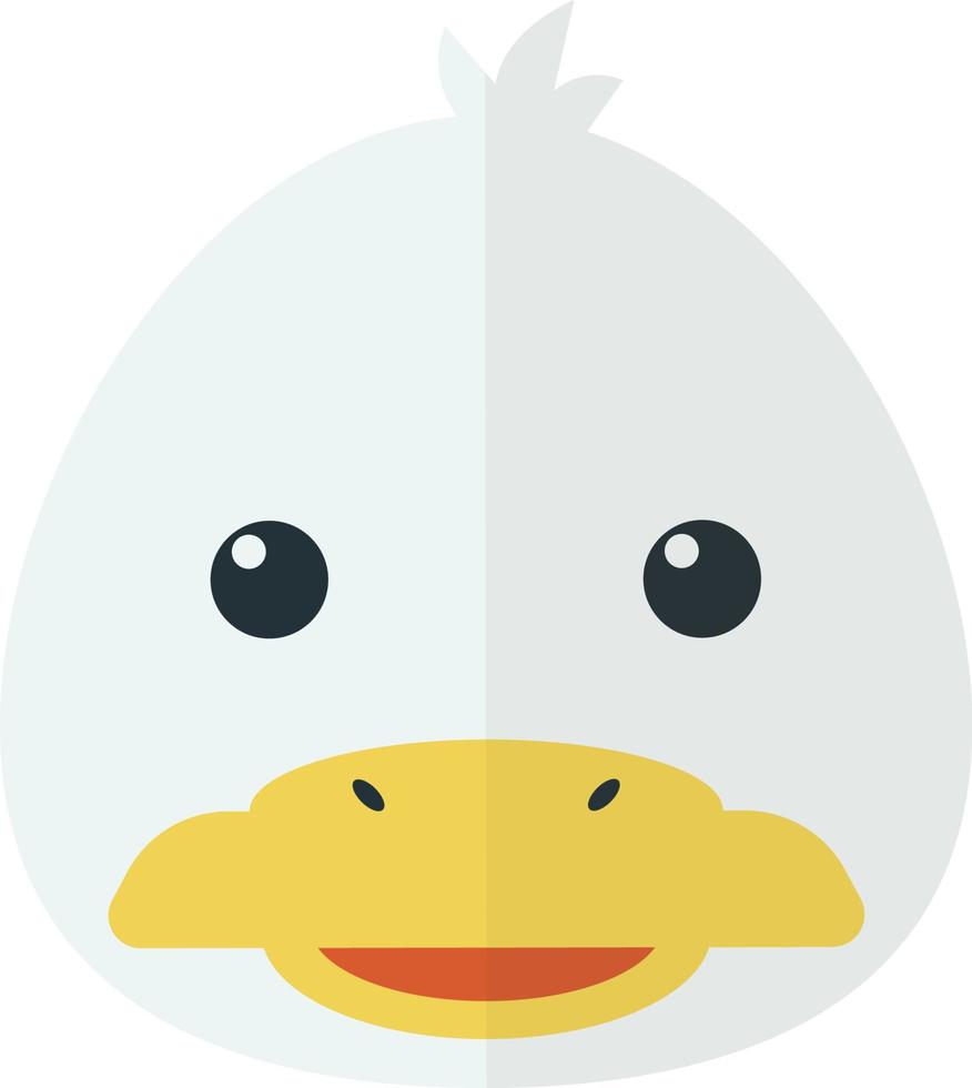 duckling illustration in minimal style vector