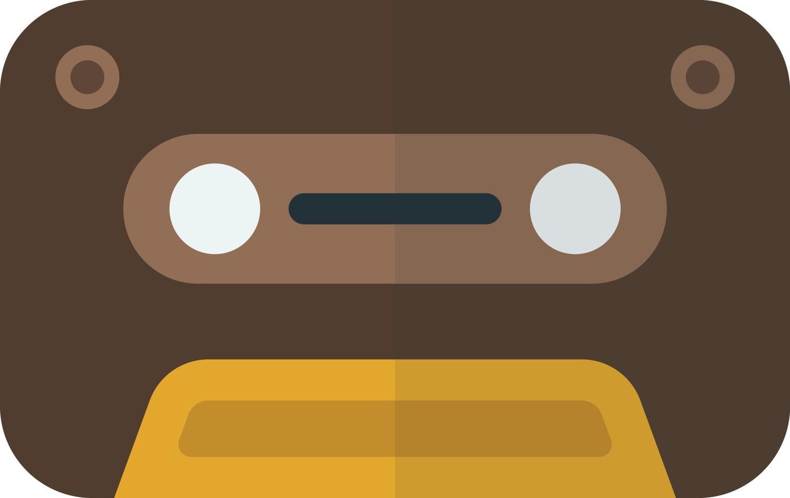 cassette illustration in minimal style vector