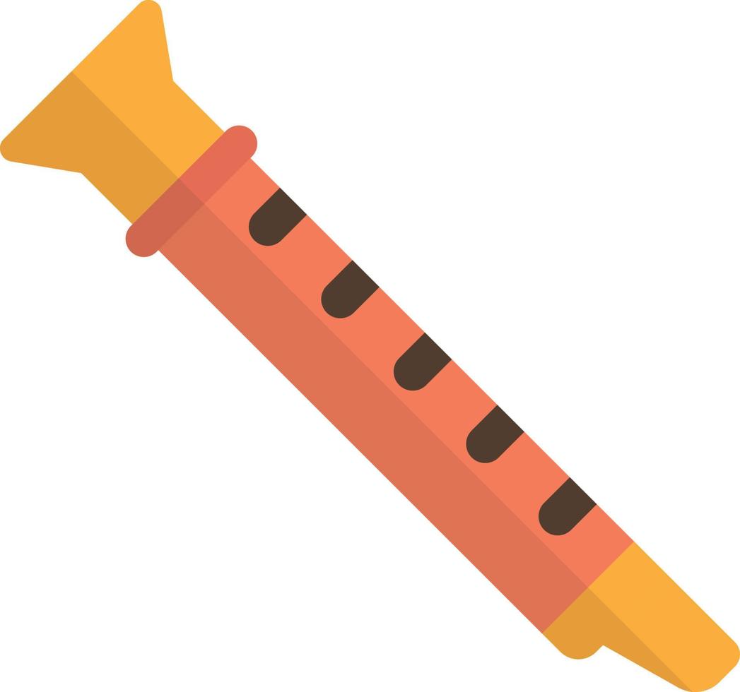flute illustration in minimal style vector