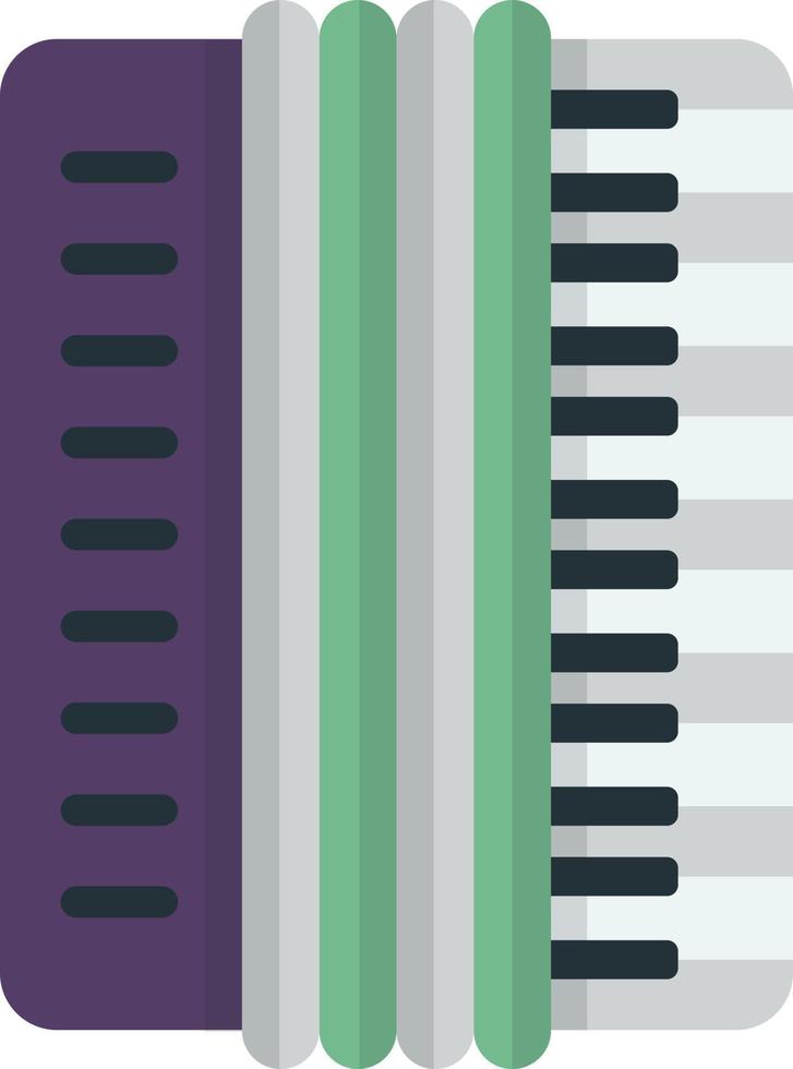 ilustración de piano en estilo minimalista vector