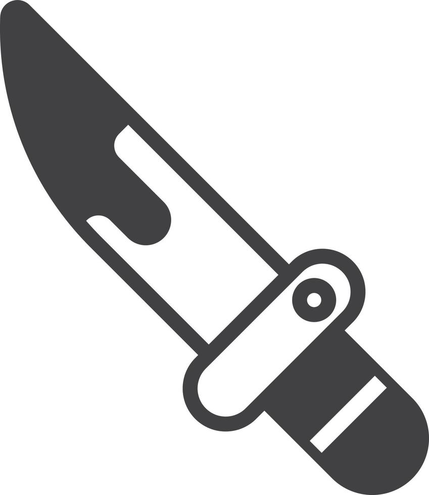 toy knife illustration in minimal style vector