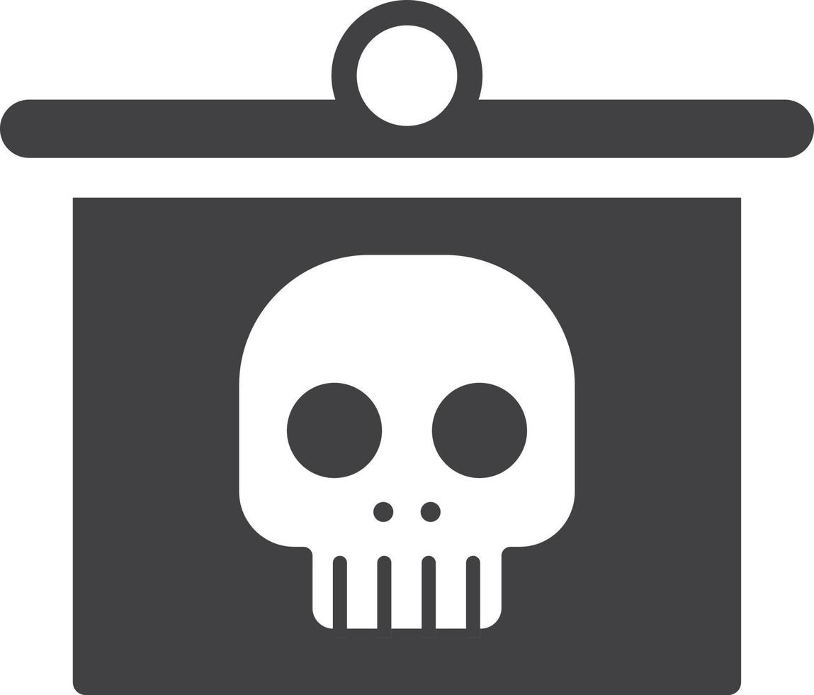 skull with x ray illustration in minimal style vector