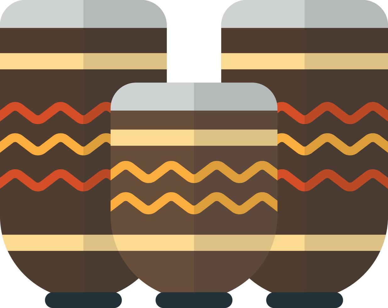 tribal drum illustration in minimal style vector