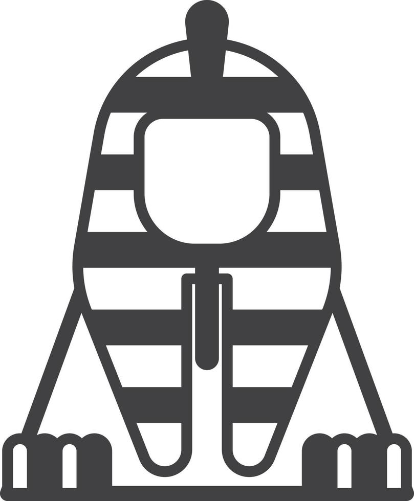 sphinx Egypt statue illustration in minimal style vector