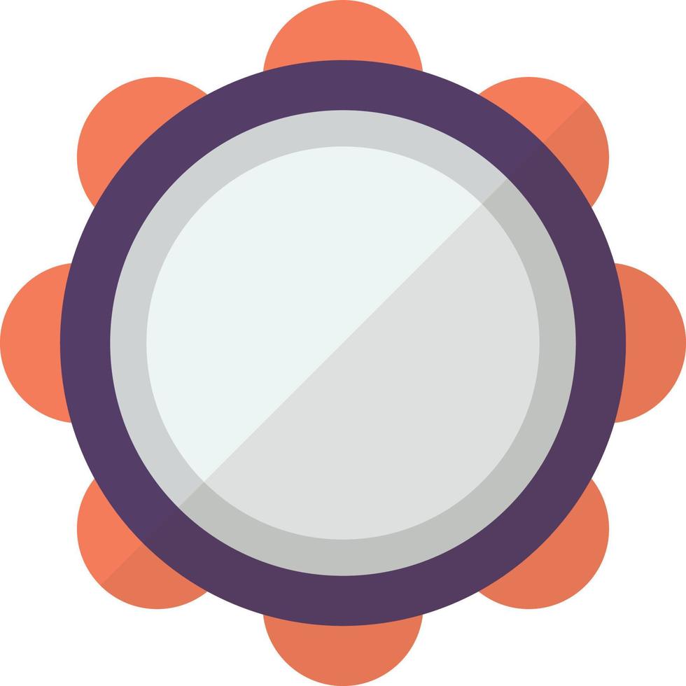 drums from top view illustration in minimal style vector